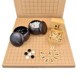 囲碁セット 木製9路盤セット（プラ碁石椿）【囲碁将棋専門店の将碁屋
