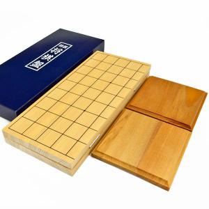 木製将棋盤 新桂5号折将棋盤(駒台付) 将棋盤サイズ30cm×33cm×厚み約1.3