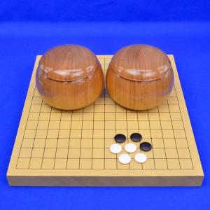 囲碁 木製碁笥 欅 超々特大 ※蛤碁石45号まで収納可能【囲碁将棋専門店