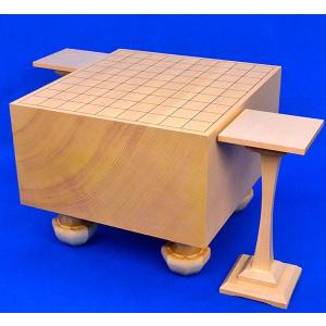 将棋　将棋盤　脚付き　駒台付き　　駒無し 将棋盤 新かや5寸足付将棋盤(駒台付き)【囲碁将棋専門店の将碁屋