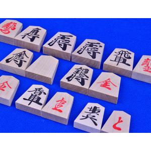 将棋駒 楓押し駒 ※駒箱付 やや深みのある色合...の詳細画像1