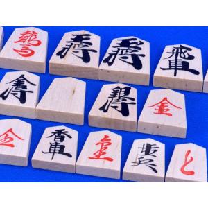 将棋セット ヒバ1寸卓上将棋盤セット(将棋駒樺...の詳細画像3