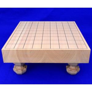 将棋セット 国産桧2寸ハギ足付将棋盤セット(木...の詳細画像1