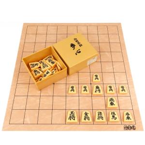 花風柄の将碁屋マット将棋盤セット(プラ将棋駒歩心)※少し艶やかな和風感のある花風のような柄の塩ビ将棋盤セット