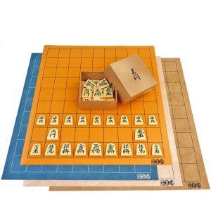 将棋セット　将碁屋マット将棋盤4種類とプラ将棋駒王将1セット※いろんな雰囲気で楽しむ将棋対局！