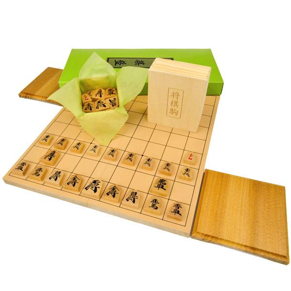 新桂5号折将棋盤セット(木製普及将棋駒※不織布付/折将棋盤用駒台/将棋のルールと駒の動かし方用紙/紙...