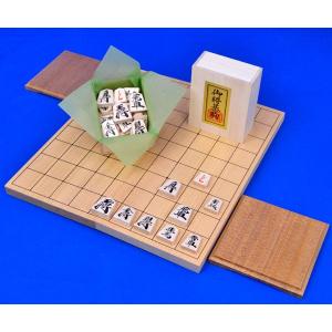 将棋セット 新桂6号折将棋盤セット(木製将棋駒優...の商品画像