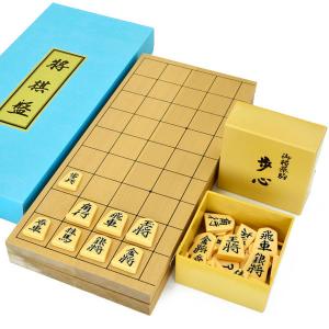 高級将棋盤 ６寸 桂 デラックスセット 新品 将棋セット 新桂6号折将棋盤セット(プラ将棋駒歩心※裏黒字か裏朱