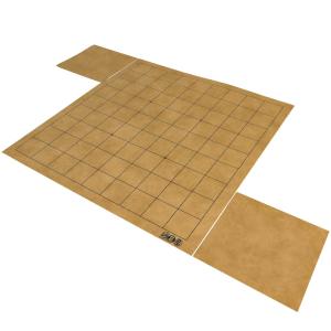 将棋盤 将碁屋マット将棋盤（革柄）駒台付き ※シックに少しお洒落に将棋対局をお楽しみ下さい