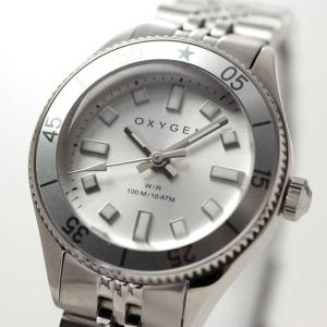 オキシゲン(OXYGEN) LEGEND Diver Minii L-DM-ANE-26 女性用 シルバーカラー腕時計 正規輸入品  文字刻印可能｜syohbido-store