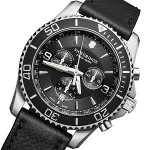 ビクトリノックス スイスアーミー マーベリック クロノグラフ 241864 ブラック/腕時計正規輸入品/ 文字刻印可能｜syohbido-store