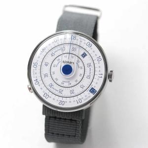 klokers(クロッカーズ）KLOK-01-D4 腕時計とklokers(クロッカーズ）腕時計用ベルト Textile strap KLINK-03 グレー セット 正規輸入品｜syohbido-store