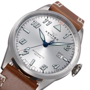 ケンテックス(Kentex)/SKYMAN(スカイマン)/パイロットアルファ/自動巻き/ブラウンレザーベルト/S688X-16  腕時計｜syohbido-store