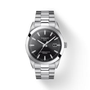 TISSOT(ティソ) Gentleman ジェントルマン オートマティック パワーマティック80 シリシウム 腕時計 ブラック T127.407.11.051.00 正規輸入品｜syohbido-store