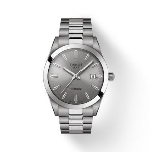 TISSOT(ティソ) Gentleman ジェントルマン クォーツ  チタン 腕時計 グレー T127.410.44.081.00 正規輸入品｜syohbido-store