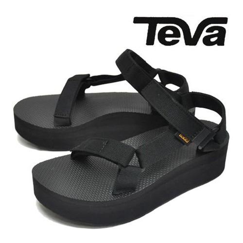 TeVA サンダル フラットフォームユニバーサル 1008844 ブラック ストラップサンダル 厚底...