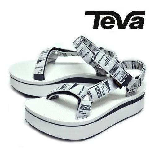 TeVA サンダル フラットフォームユニバーサル 1008844 CBホワイト ストラップサンダル ...