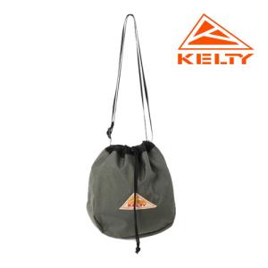 ショルダーポーチ レディース メンズ ケルティ KELTY キンチャクショルダー KINCHAKU SHOULDER コーデュラ ユニセックス 32592354 セージ カーキ グリーン｜syokandake