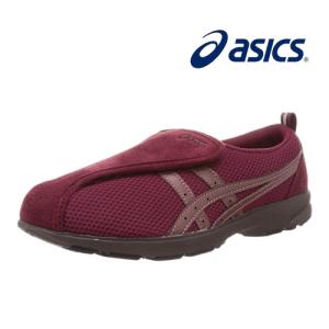 スニーカー レディース アシックス ASICS ウェルネスウォーカー WELLNESS WALKER 面テープ ライフウォーカー 3E 運動靴 FLC307-2525 ワイン/ワイン｜syokandake