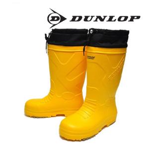 DUNLOP ダンロップ 長靴 ブーツ ドルマン BG802 イエロー 軽量 防寒 ボア裏 雪道対応 防寒長靴 軽量長靴 ロング丈 紳士長靴 メンズ 紳士｜syokandake