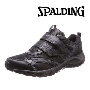 スニーカー メンズ アキレス Achilles スポルディング SPALDING 靴 シューズ スニーカー 5E マジック テープ ジョギング 軽量 撥水 幅広 JIN-348 ブラック 黒｜syokandake