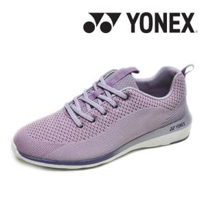 YONEX ヨネックス 靴 スニーカー シューズ パワークッション L01Y ライラック パープル ニット素材 ウォーキング 婦人 レディース｜syokandake