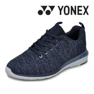 YONEX ヨネックス 靴 スニーカー シューズ パワークッション L01Y ミッドナイトネイビー ニット素材 ウォーキング 婦人 レディース｜syokandake
