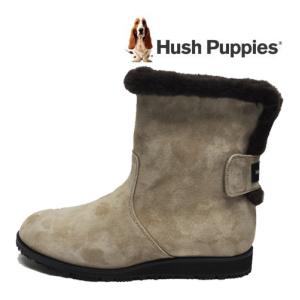 Hush Puppies ハッシュパピー 靴 ブーツ L116T ホーン ベージュ ショートブーツ ...