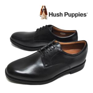 Hush Puppies ハッシュパピー 靴 革靴 ビジネスシューズ M0247NAT ブラック 靴幅4E 防滑 天然皮革 プレーントゥ 紳士靴 メンズ｜暑寒岳