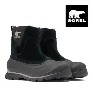 スノーブーツ メンズ ソレル SOREL バクストンプルオン Buxton Pull On ブーツ ウインターブーツ ショートブーツ 防寒 冬靴 男性用 NM2738-010 ブラック 黒｜syokandake