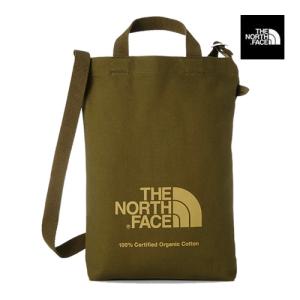 THE NORTH FACE ノースフェイス バッグ キッズ オーガニック コットントート NMJ82250-MM ミリタリーオリーブ×ハニーマスタード 8L ジュニア ショルダートート｜syokandake