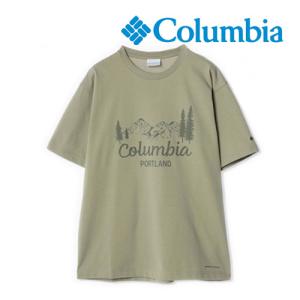 半袖 Tシャツ メンズ レディース コロンビア Colombia ヤハラ フォレスト グラフィック カットソー トップス ロゴT UV 吸湿速乾 PM1647-361 Dusty Twill｜syokandake