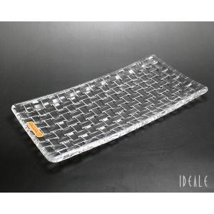 IVV イタリア製 ガラス皿 Diamante ディアマンテ シャンパンゴールド