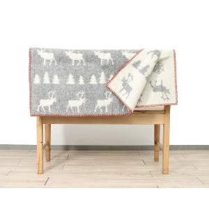 クリッパン(KLIPPAN) 243502 WILDERNESS/ウィルダネス ウール ハーフブランケット 90×130cm グレー（グレイ） 毛布 爆買