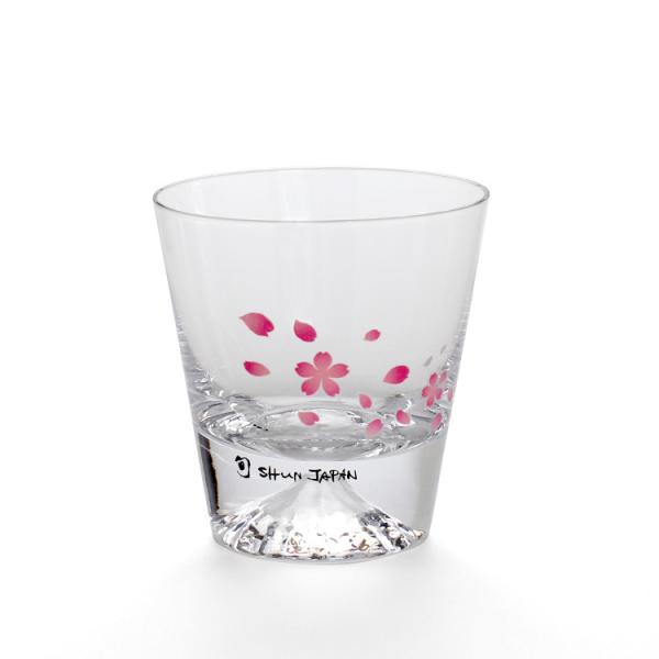 丸モ高木陶器 冷感 桜舞富士山 ロックグラス 木箱入り プレゼント ギフト 日本製 ギフト 結婚祝い...