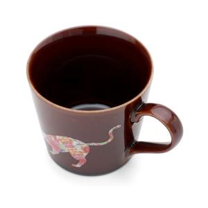 丸モ高木陶器 温感グレーズ マグカップ 猫 日...の詳細画像5