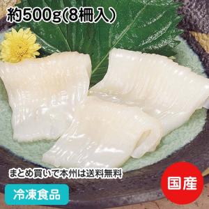 冷凍食品 業務用 イカソーメン(真イカ) 約500g(8柵入) 19781