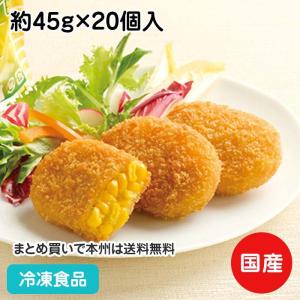 冷凍食品 業務用 北海道コーンバターフライ 約45g×20個入 20977 とうもろこし ランチ 揚げ物 洋食｜食彩ネットクール便