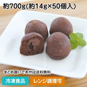 ショコラプチケーキ 約14g×50個入 22599 ミニ ケーキ 洋菓子 焼菓子 チョコレート レンジ 自然解凍 調理なし 簡単 調理済