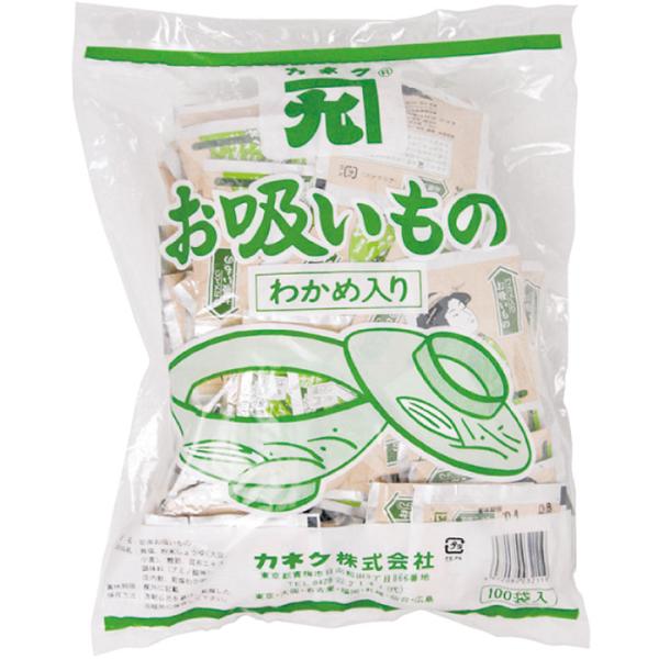 業務用 カネク お吸い物 わかめ入 100袋入 36431