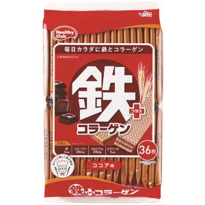 業務用 鉄プラスコラーゲンウエハース 36枚入 （1枚7.1g）612531鉄分 カルシウム ビタミン ンフェクト｜食彩ネットドライ便