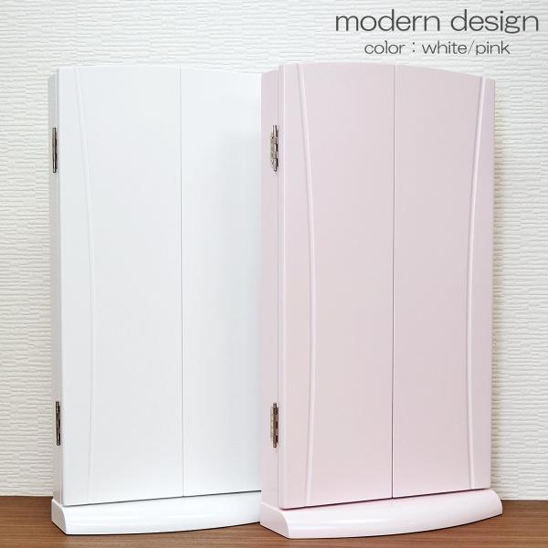 創価学会 仏壇 上置き ミニ仏壇 022 ホワイト ピンク 手動 創価学会用ミニ仏壇 コンパクトスリ...