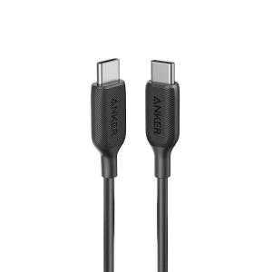 Anker PowerLine III USB-C & USB-C 2.0 ケーブル (0.9m ブラック) 超高耐久 60W USB PD対応 M