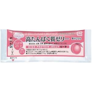 林兼産業 高たんぱく質ゼリー ピーチ風味 15...の詳細画像1