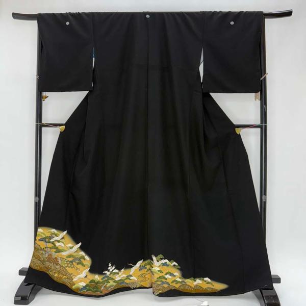 1000円台着物 黒留袖 リサイクル着物 安い リメイク 中古 礼装 ポリエステル リユース 498...
