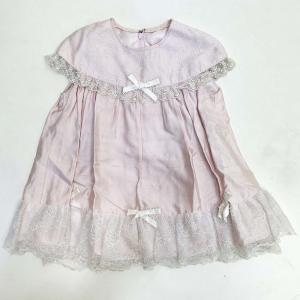 中古　キッズドレス　子どもドレス　ベビードレス　ピンク　2〜3才程度　90サイズ　水色　こどもドレス　KD-19｜syoubien