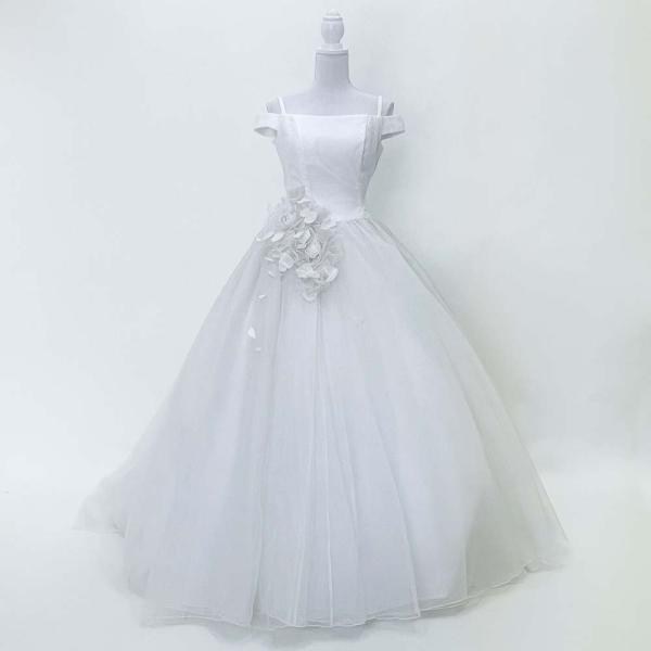 中古 ウェディングドレス　11号T　ホワイト　FANCY 日本製　ウェディングドレス　結婚式　二次会...