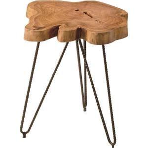 サイドテーブル ミニテーブル 約幅40cm 木製 スチール ムク リビング ダイニング インテリア家具 お店 什器 備品｜syougarden