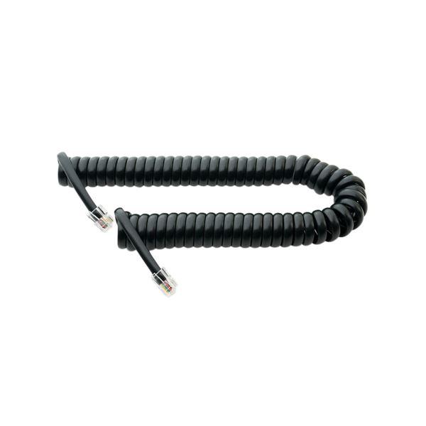 ds-（まとめ） MCO 受話器用カールコード 0.3m クロス結線 黒 DC-J403／BK 〔×...