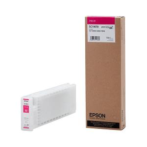 (まとめ) エプソン EPSON インクカートリッジ マゼンタ 700ml SC1M70 1個 〔×10セット〕｜syougarden